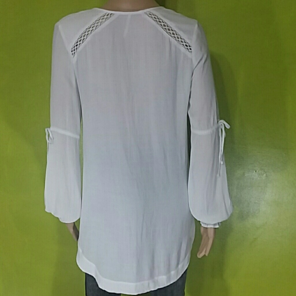 Free People Dream a Little White Tunic Sz XS - Picture 2 of 8